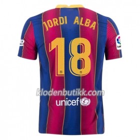 FC Barcelona Jordi Alba 18 Hjemme Fotballdrakt 2020-2021 Kortermet